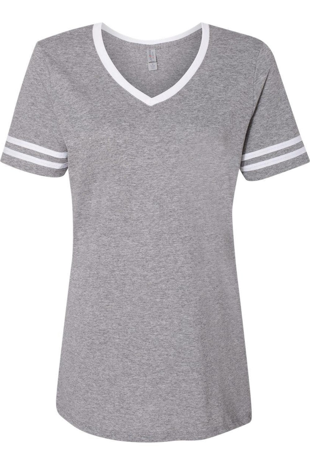 Футболка JERZEES женская университетская с трехцветным принтом и V-образным вырезом, цвет oxford/ white
Футболка JERZEES женская университетская с трехцветным принтом и V-образным вырезом, цвет oxford/ white