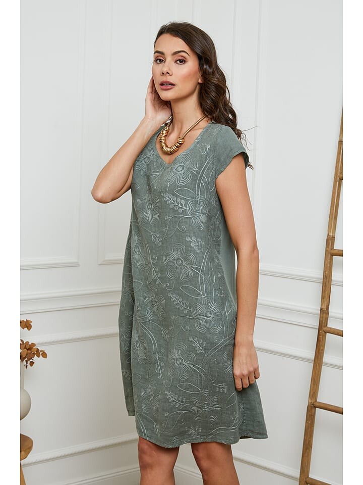 Короткое платье La Compagnie Du Lin Leinen, хаки
Короткое платье La Compagnie Du Lin Leinen, хаки