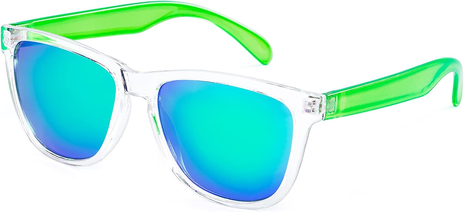 Женские солнцезащитные очки COLOSSEIN, классическая квадратная оправа, зеркальные линзы UV400, подходят для пляжа, отдыха и вождения, C27 - Crystal Green Mirrored Lens
Женские солнцезащитные очки COLOSSEIN, классическая квадратная оправа, зеркальные линзы UV400, подходят для пляжа, отдыха и вождения, C27 - Crystal Green Mirrored Lens