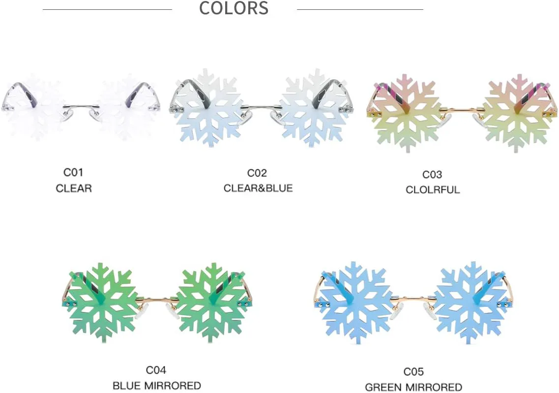 Солнцезащитные очки YAMEIZE в форме снежинки, без оправы, оригинальные, необычные, для вечеринок, на Рождество, для женщин и мужчин, Blue Mirrored+clear&blue
Солнцезащитные очки YAMEIZE в форме снежинки, без оправы, оригинальные, необычные, для вечеринок, на Рождество, для женщин и мужчин, Blue Mirrored+clear&blue
