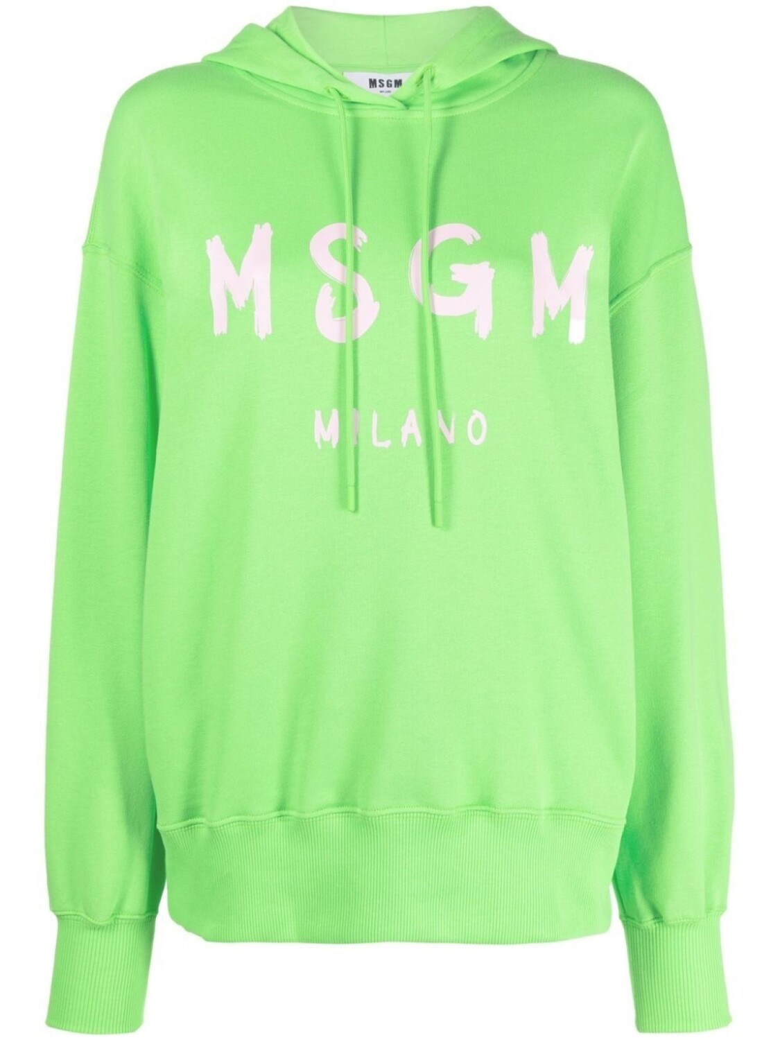MSGM худи с логотипом, зеленый 
MSGM худи с логотипом, зеленый