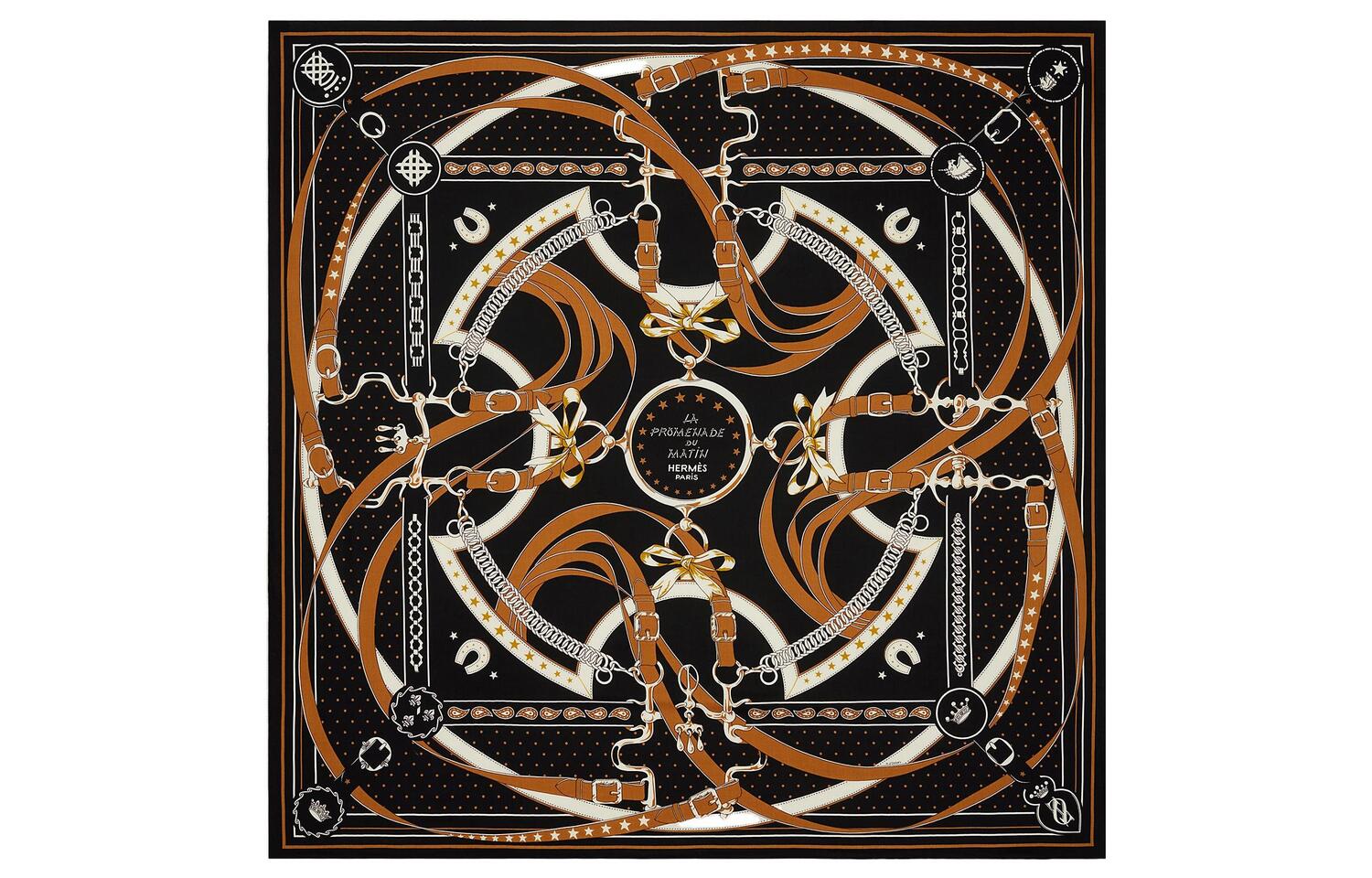 HERMES Шелковый шарф Women's Black, Black
HERMES Шелковый шарф Women's Black, Black