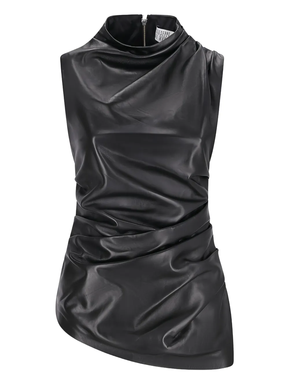 Топ из драпированной кожи Giuseppe Di Morabito, черный
Топ из драпированной кожи Giuseppe Di Morabito, черный