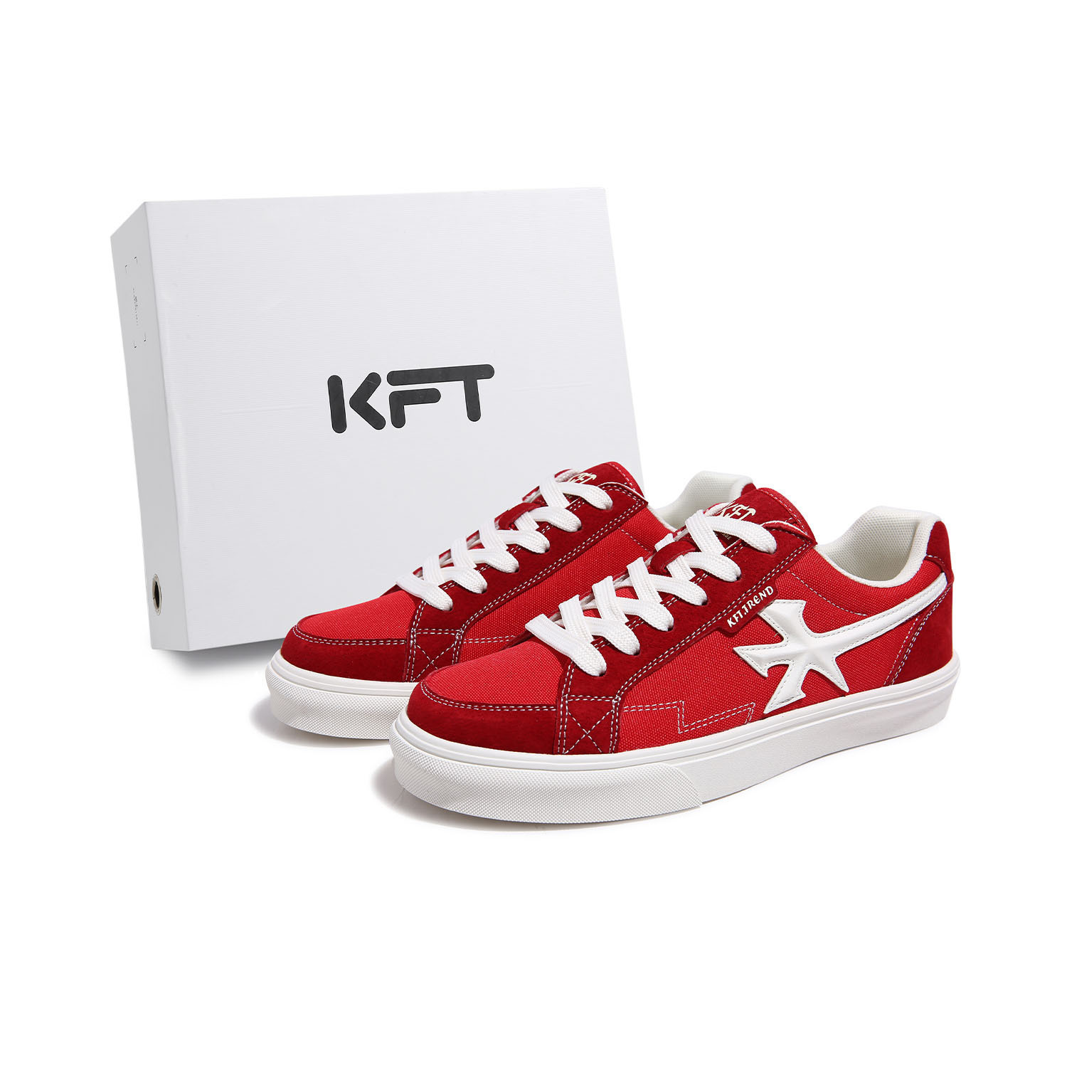 KFT Низкие скейтерские кроссовки унисекс красные, цвет Red
KFT Низкие скейтерские кроссовки унисекс красные, цвет Red