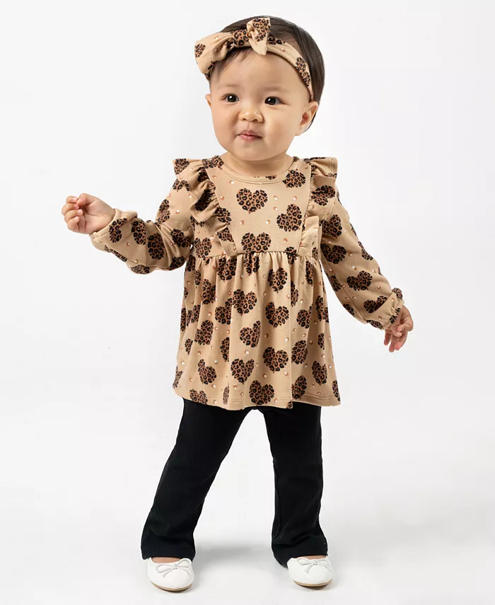 Комплект для девочек из блузки, леггинсов и повязки на голову Rare Editions, мультиколор
Комплект для девочек из блузки, леггинсов и повязки на голову Rare Editions, мультиколор