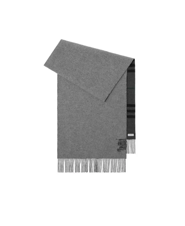 Широкий двусторонний клетчатый кашемировый шарф Burberry, серый
Широкий двусторонний клетчатый кашемировый шарф Burberry, серый