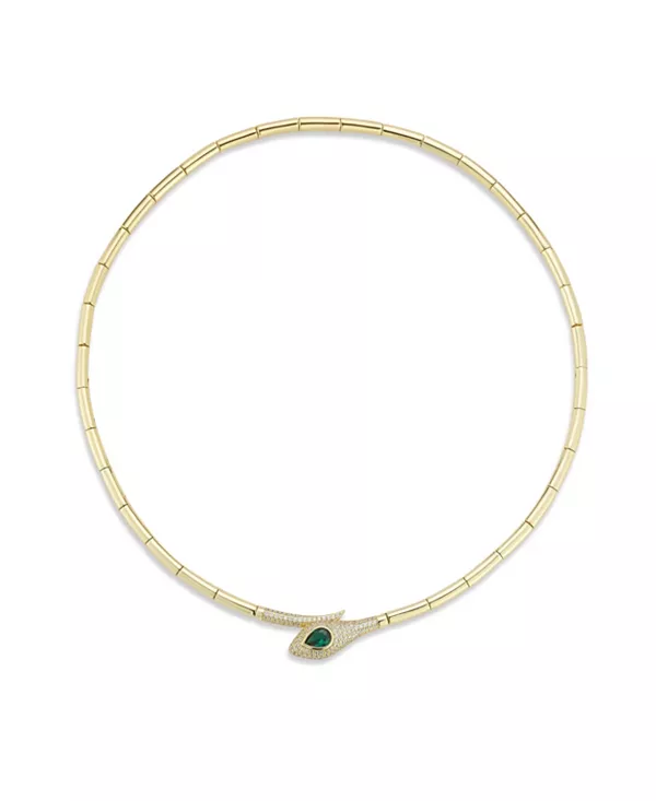 Ожерелье-Ошейник в виде змеи из стерлингового серебра 14 карат с позолотой Rachel Zoe, gold
Ожерелье-Ошейник в виде змеи из стерлингового серебра 14 карат с позолотой Rachel Zoe, gold