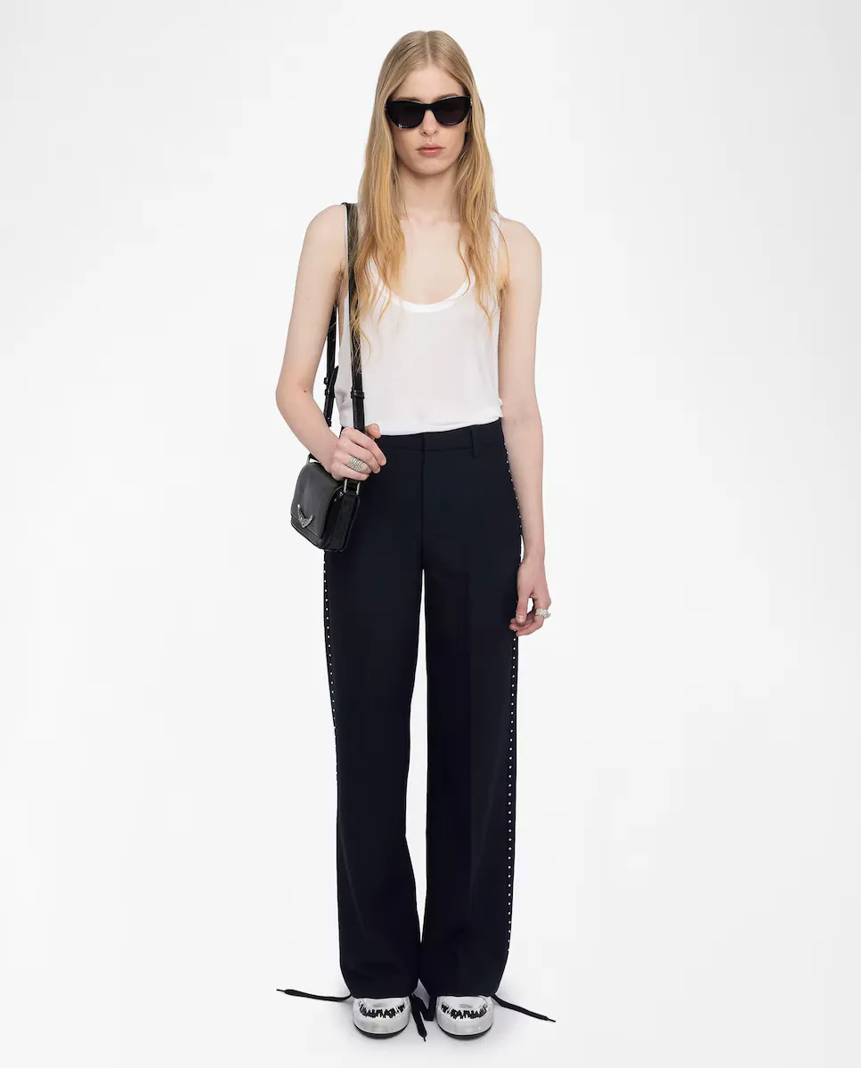 Женские прямые брюки Panol с заклепками Zadig & Voltaire, темно-синий
Женские прямые брюки Panol с заклепками Zadig & Voltaire, темно-синий