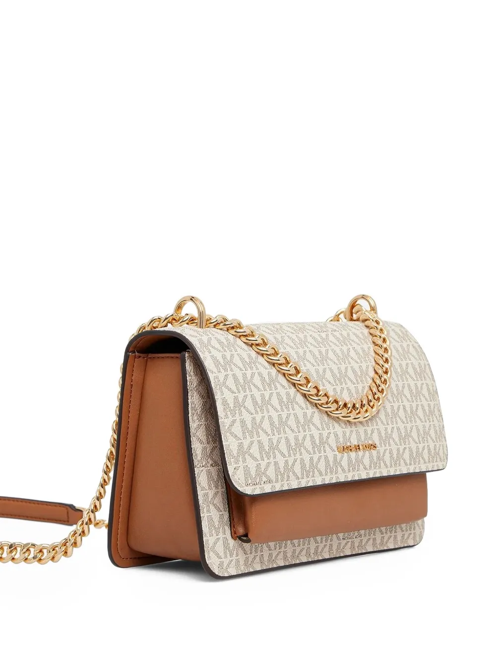 Сумка на плечо с монограммой и цепочным ремешком Michael Michael Kors, нейтральный
Сумка на плечо с монограммой и цепочным ремешком Michael Michael Kors, нейтральный