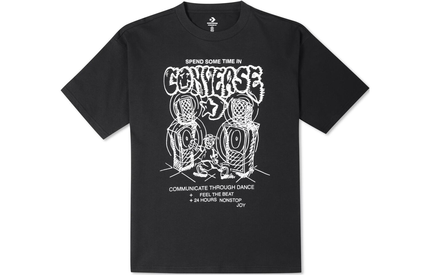 Футболка DanceFlyer мужская черная Converse, черный
Футболка DanceFlyer мужская черная Converse, черный