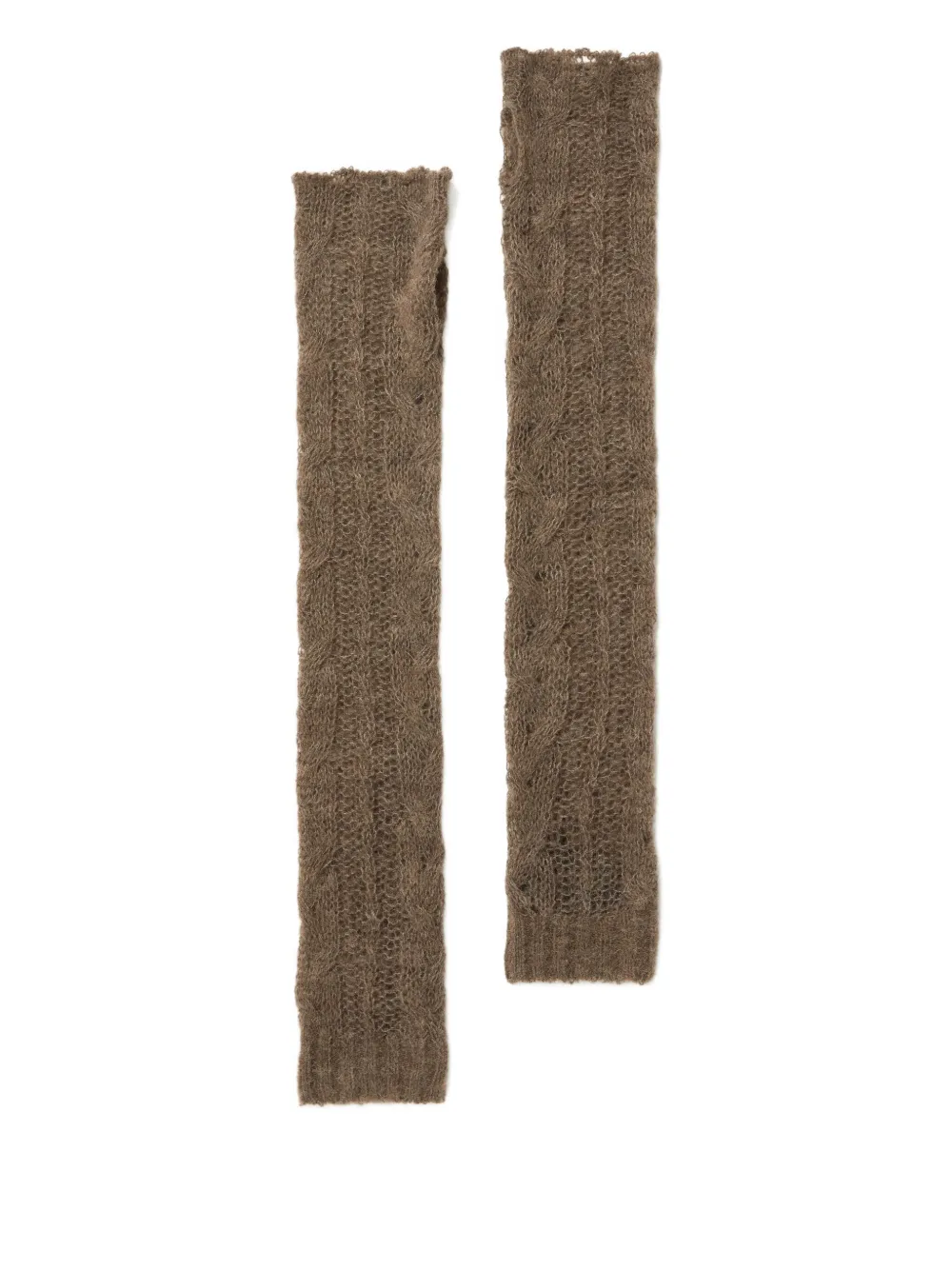 Перчатки-митенки фактурной вязки Alanui, нейтральный
Перчатки-митенки фактурной вязки Alanui, нейтральный