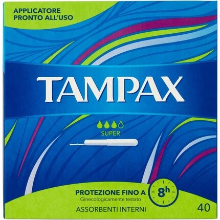 Тампоны для интимной гигиены TAMPAX Super 40.0
Тампоны для интимной гигиены TAMPAX Super 40.0