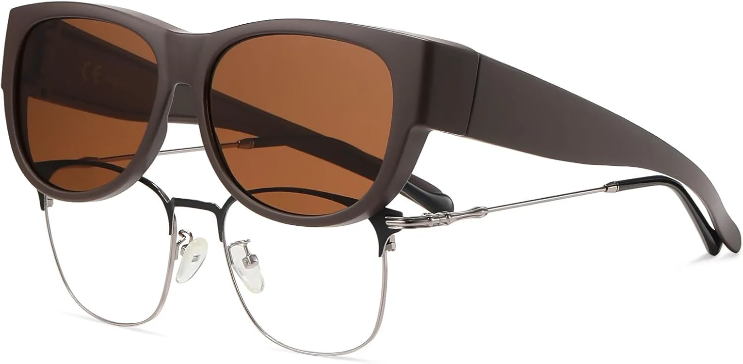 Солнцезащитные очки HAOLOTA Fit Over Glasses для женщин, поляризованные, модные, в форме «кошачьих глаз», с защитой от УФ-излучения, Size M C09 Mat Brown/Brown
Солнцезащитные очки HAOLOTA Fit Over Glasses для женщин, поляризованные, модные, в форме «кошачьих глаз», с защитой от УФ-излучения, Size M C09 Mat Brown/Brown