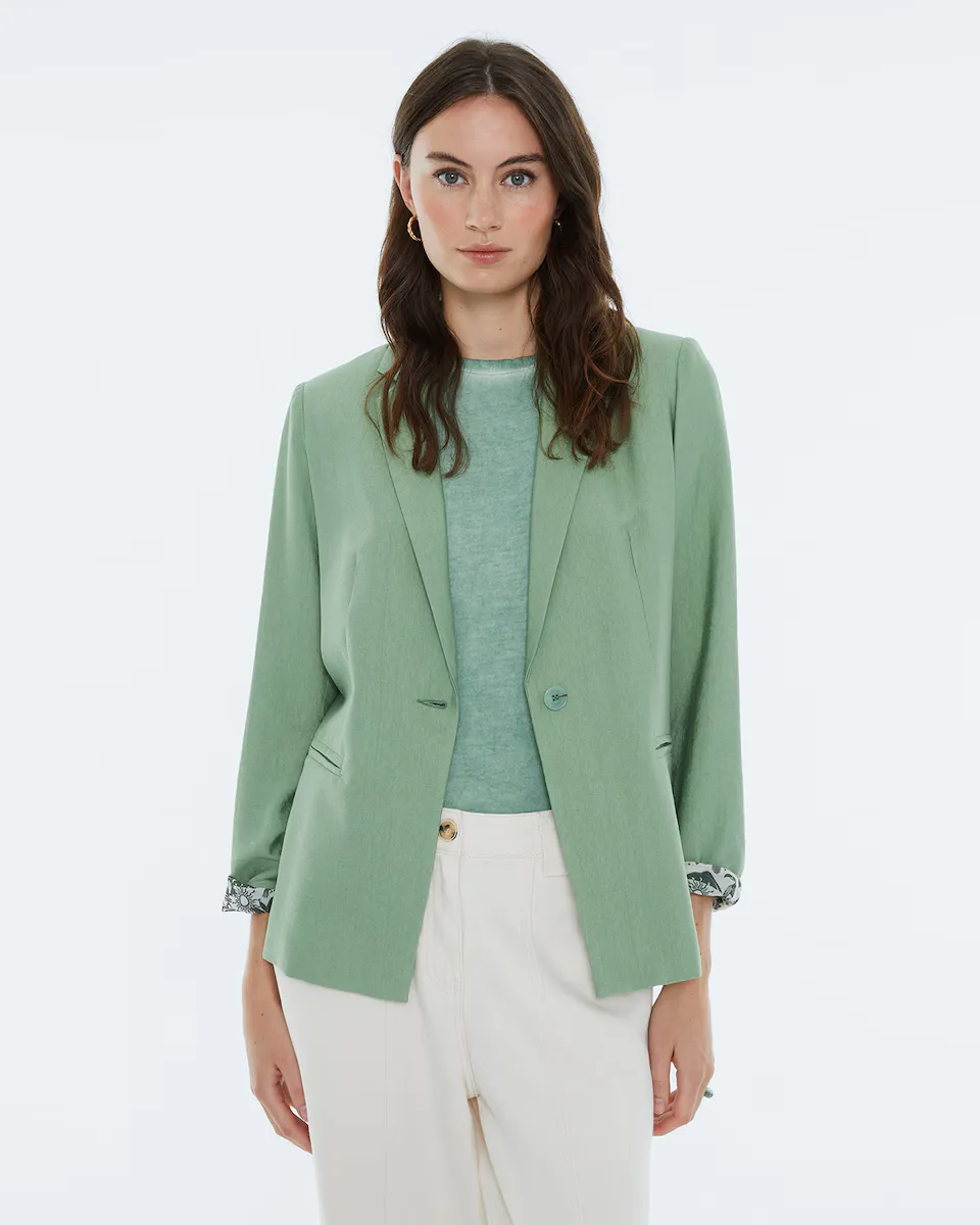 Женский блейзер на подкладке с принтом Andam, зеленый
Женский блейзер на подкладке с принтом Andam, зеленый