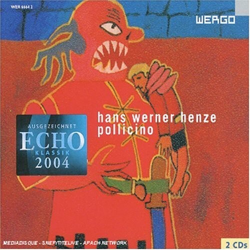 CD диск Henze / Holstein / Fischer / Affolter / Liebrecht: Pollicino
CD диск Henze / Holstein / Fischer / Affolter / Liebrecht: Pollicino