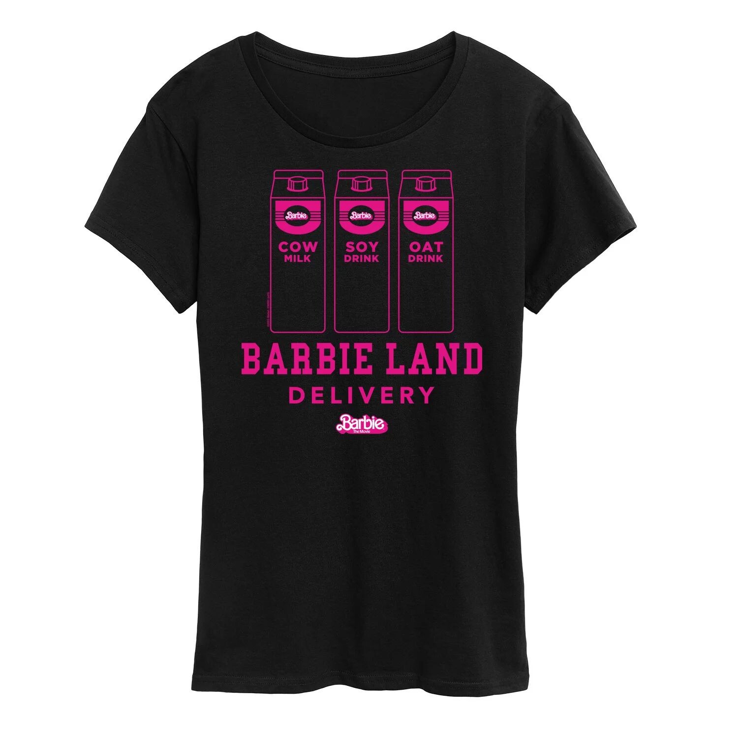 Футболка с рисунком Barbie The Movie Barbie Land Delivery Milk для детей Juniors Barbie, черный
Футболка с рисунком Barbie The Movie Barbie Land Delivery Milk для детей Juniors Barbie, черный