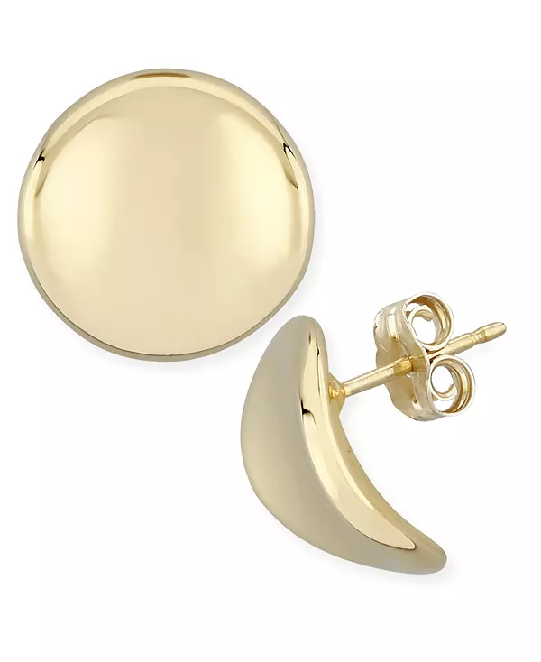 Серьги-Гвоздики с дисками в оправе из 14-каратного золота (14 мм) Macy'S, gold
Серьги-Гвоздики с дисками в оправе из 14-каратного золота (14 мм) Macy'S, gold