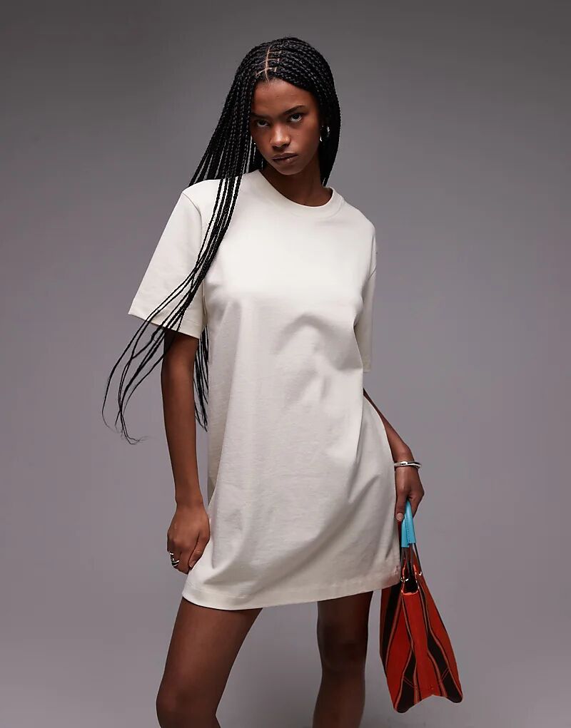 Платье-футболка Topshop премиум-класса большого размера с короткими рукавами в цвете «камень»
Платье-футболка Topshop премиум-класса большого размера с короткими рукавами в цвете «камень»