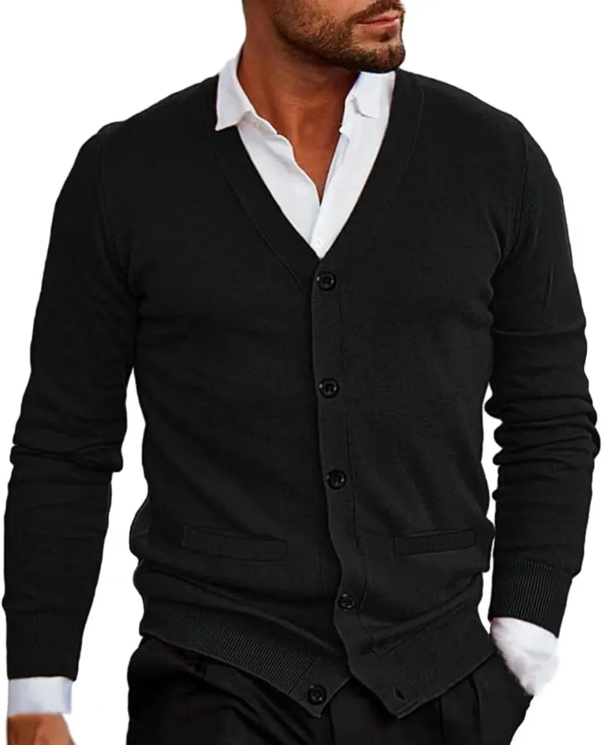 Кардиган мужской ORDOBO — вязаный свитер с V-образным вырезом, утепленный для осени и зимы
Кардиган мужской ORDOBO — вязаный свитер с V-образным вырезом, утепленный для осени и зимы