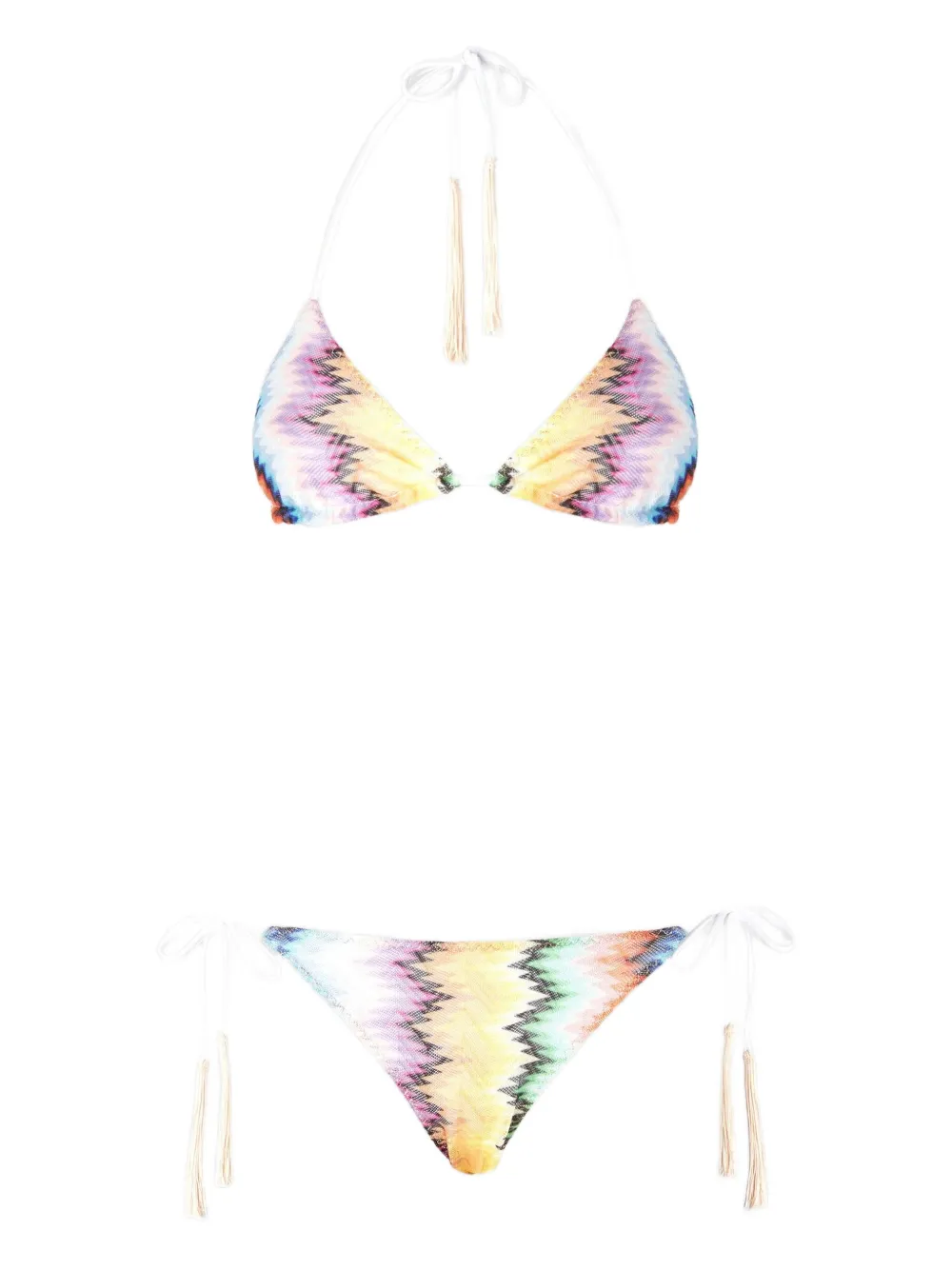 Бикини с зигзагообразным узором и кисточками Missoni, желтый
Бикини с зигзагообразным узором и кисточками Missoni, желтый