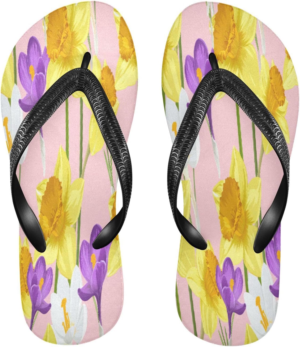 Тапочки с нарциссами и крокусами, розовые пляжные шлепанцы, резиновые нескользящие летние сандалии для мужчин и женщин Sinestour
Тапочки с нарциссами и крокусами, розовые пляжные шлепанцы, резиновые нескользящие летние сандалии для мужчин и женщин Sinestour