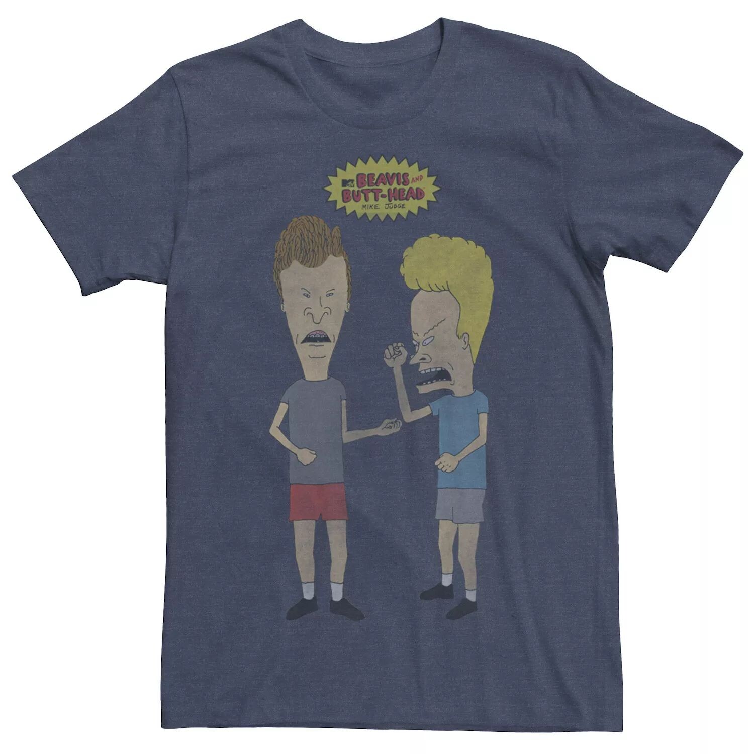 Мужская футболка с потертым портретом и логотипом Beavis And Butthead Licensed Character
Мужская футболка с потертым портретом и логотипом Beavis And Butthead Licensed Character
