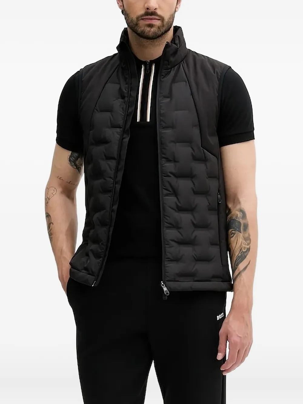 Стеганый жилет BOSS, черный
Стеганый жилет BOSS, черный