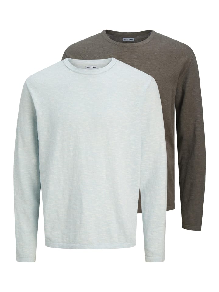 Jack & Jones Летний свитер светло-голубого/коричневого цвета
Jack & Jones Летний свитер светло-голубого/коричневого цвета