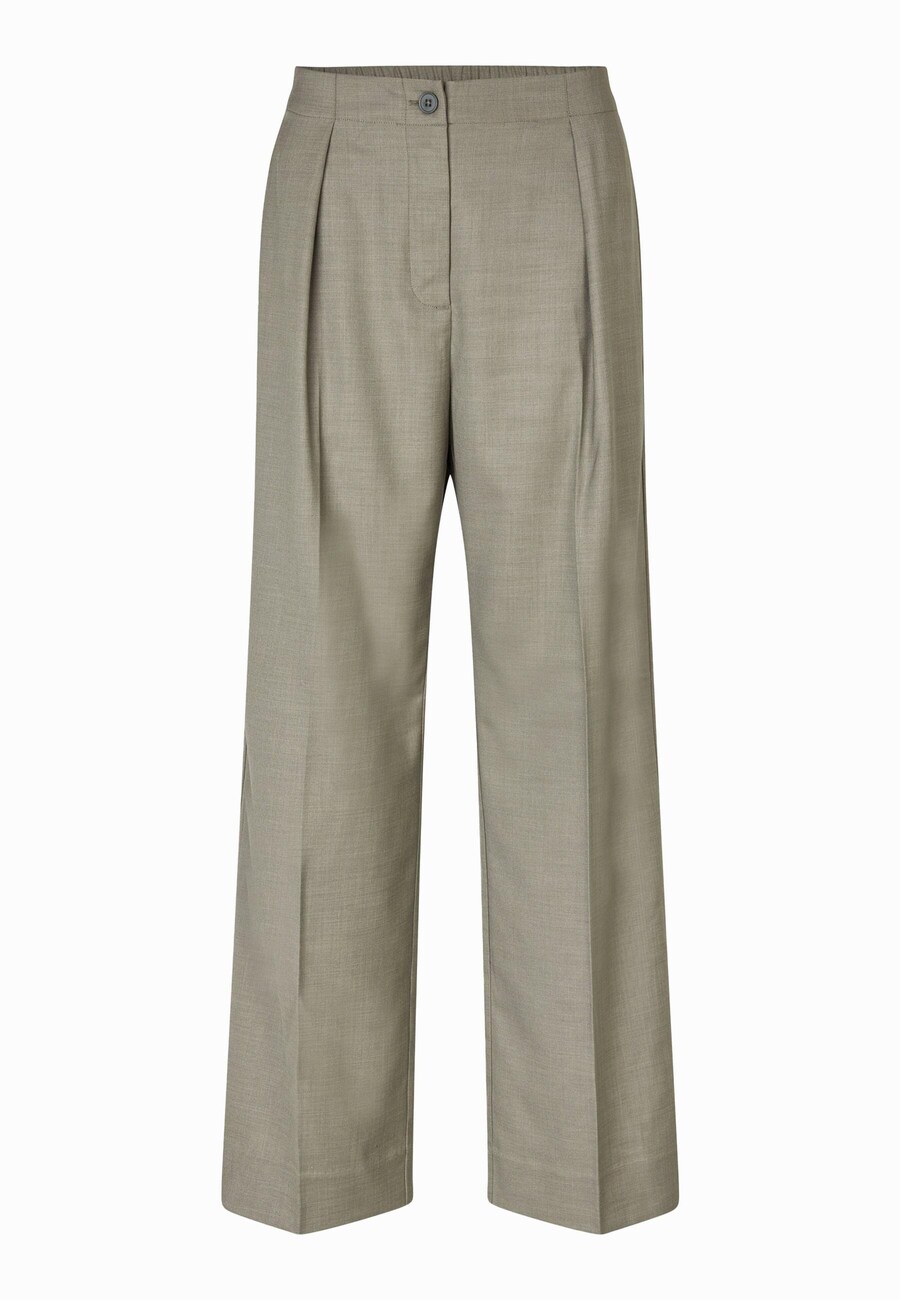 Широкие брюки со складками спереди SECOND FEMALE, зеленый
Широкие брюки со складками спереди SECOND FEMALE, зеленый