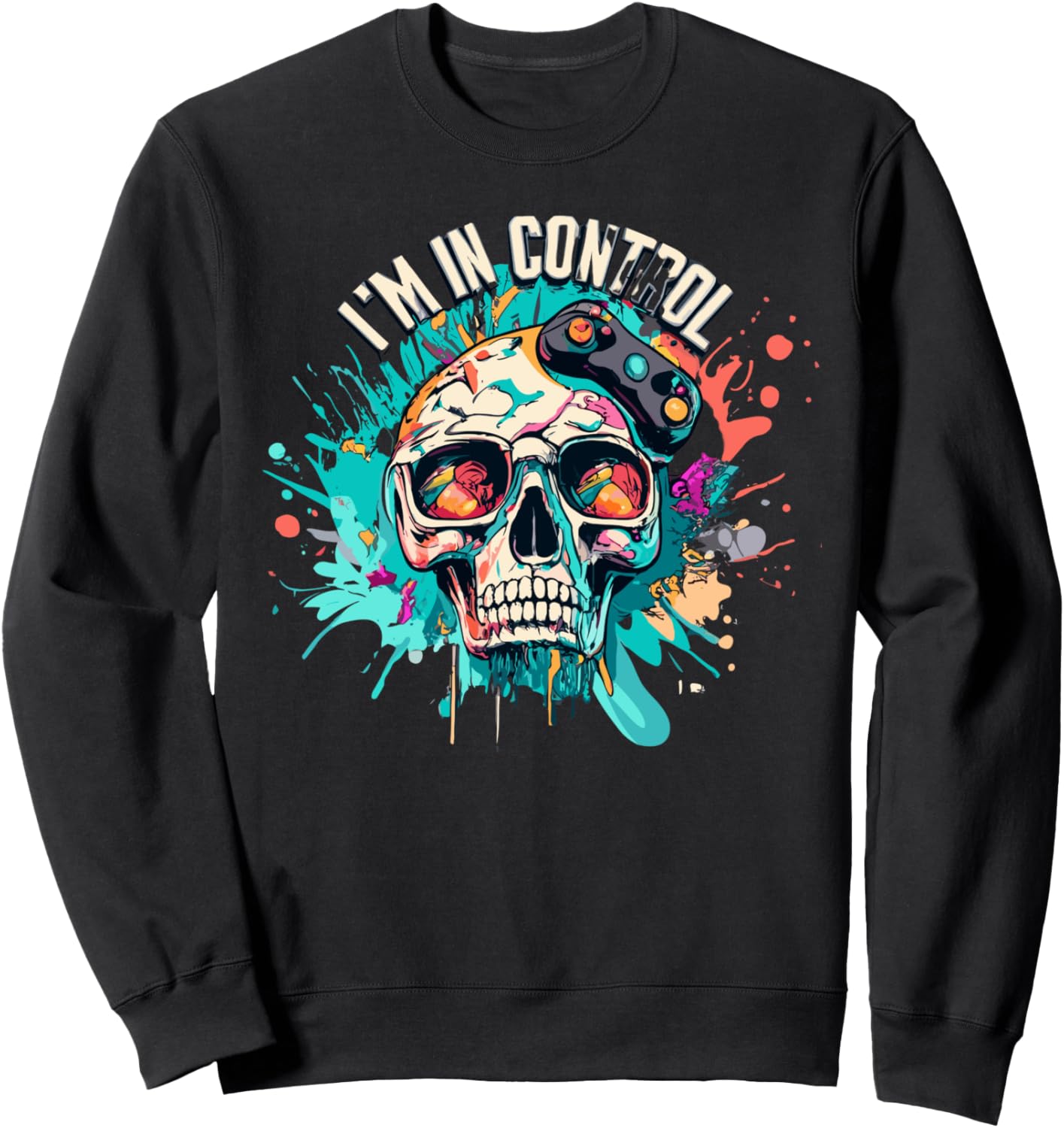 Подарки для геймеров: толстовка с рисунком черепа и брызгами краски Video Game Controller Control All The Things, черный
Подарки для геймеров: толстовка с рисунком черепа и брызгами краски Video Game Controller Control All The Things, черный