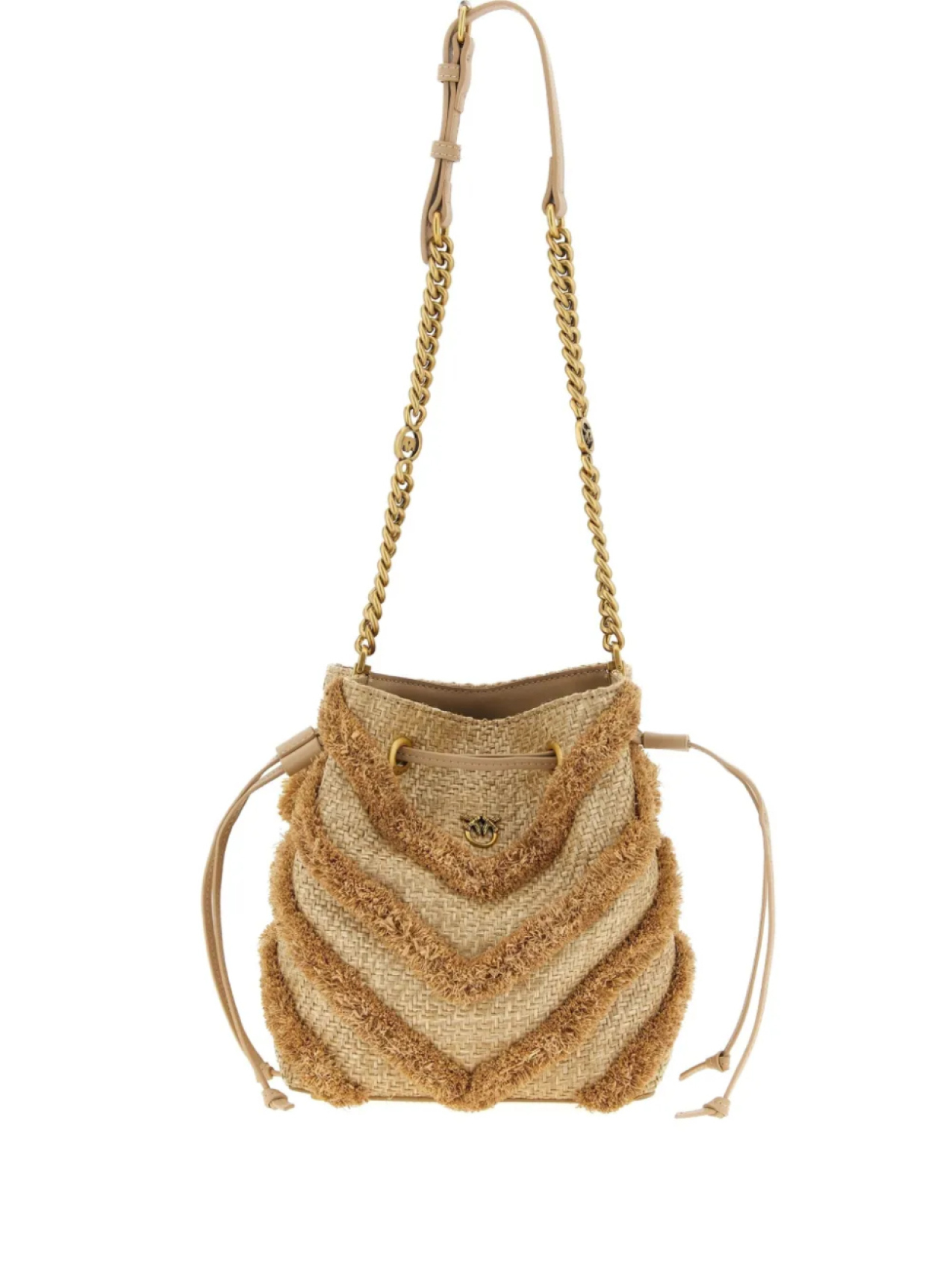 Сумка-ведро с бахромой PINKO, нейтральный
Сумка-ведро с бахромой PINKO, нейтральный