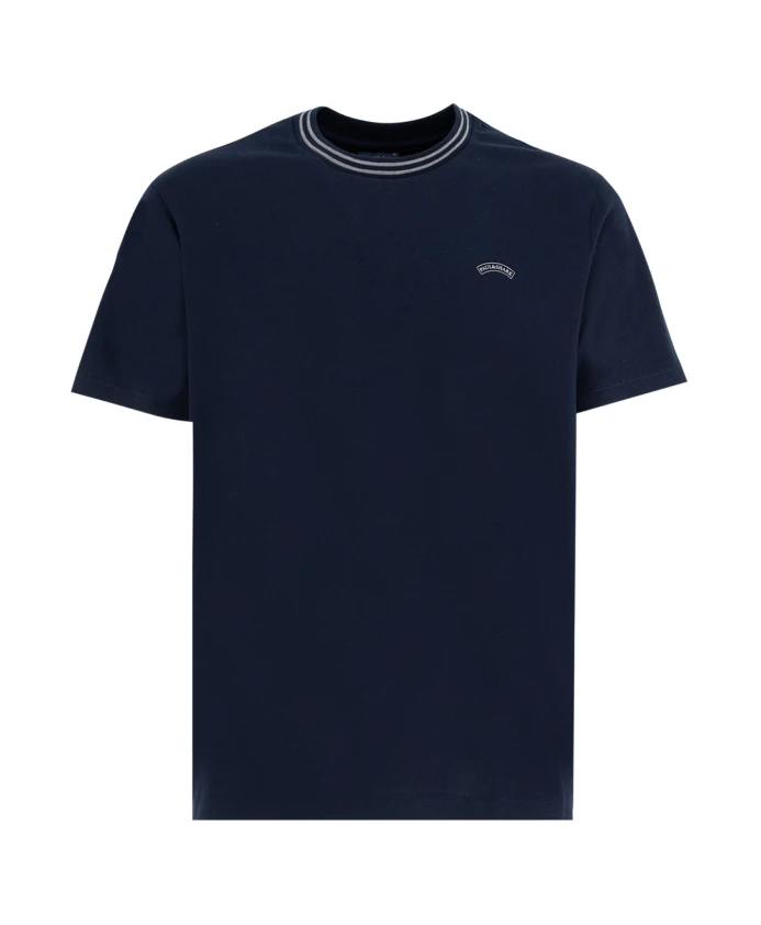 Хлопковая футболка в полоску с круглым вырезом Paul & Shark, синий
Хлопковая футболка в полоску с круглым вырезом Paul & Shark, синий