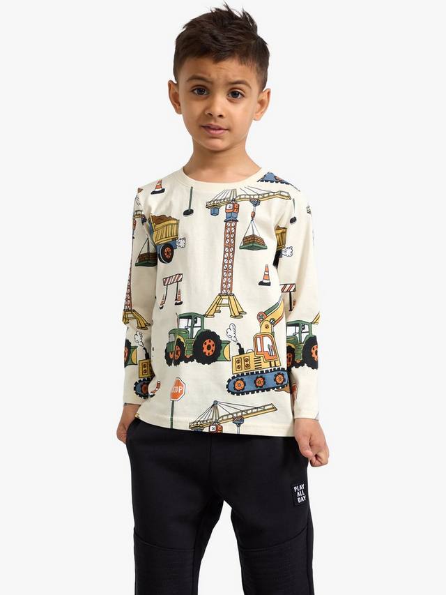 Детская футболка с длинным рукавом из хлопкового джерси с принтом Lindex, Light Beige
Детская футболка с длинным рукавом из хлопкового джерси с принтом Lindex, Light Beige