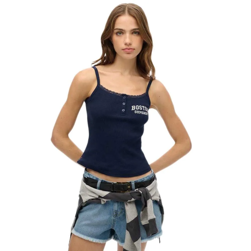 Футболка без рукавов Superdry Ath Ess Graphic, синий 
Футболка без рукавов Superdry Ath Ess Graphic, синий