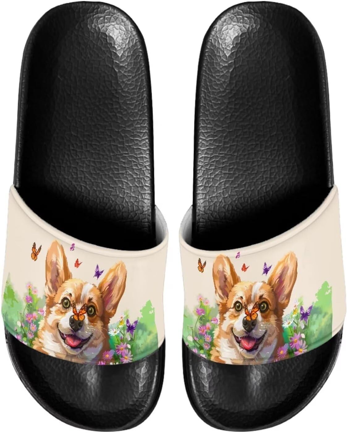 Сланцы для женщин на плоской подошве с открытым носком, удобные пляжные сандалии, тапочки Judentidos, Funny Corgi
Сланцы для женщин на плоской подошве с открытым носком, удобные пляжные сандалии, тапочки Judentidos, Funny Corgi