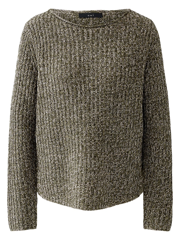 Oui Свитер цвета хаки/розовый
Oui Свитер цвета хаки/розовый