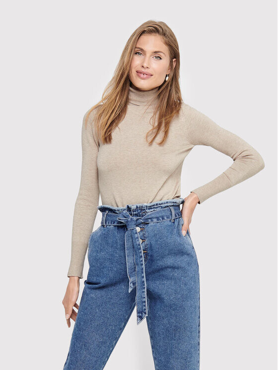 Свитер с высоким воротником обычного кроя Only, серый
Свитер с высоким воротником обычного кроя Only, серый