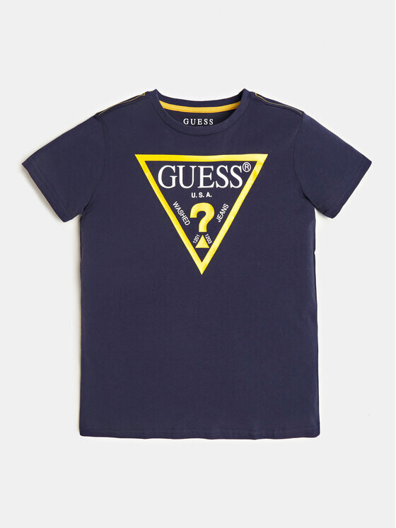 Футболка стандартного кроя Guess, синий 
Футболка стандартного кроя Guess, синий