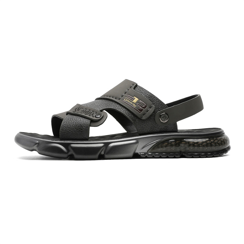 AIBAOLUO Пляжные сандалии мужские серо-черные
AIBAOLUO Пляжные сандалии мужские серо-черные