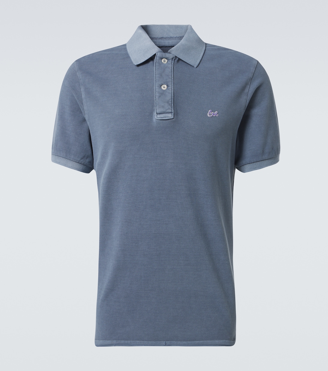 Хлопковая рубашка-поло ERL, темно-синий 
Хлопковая рубашка-поло ERL, темно-синий