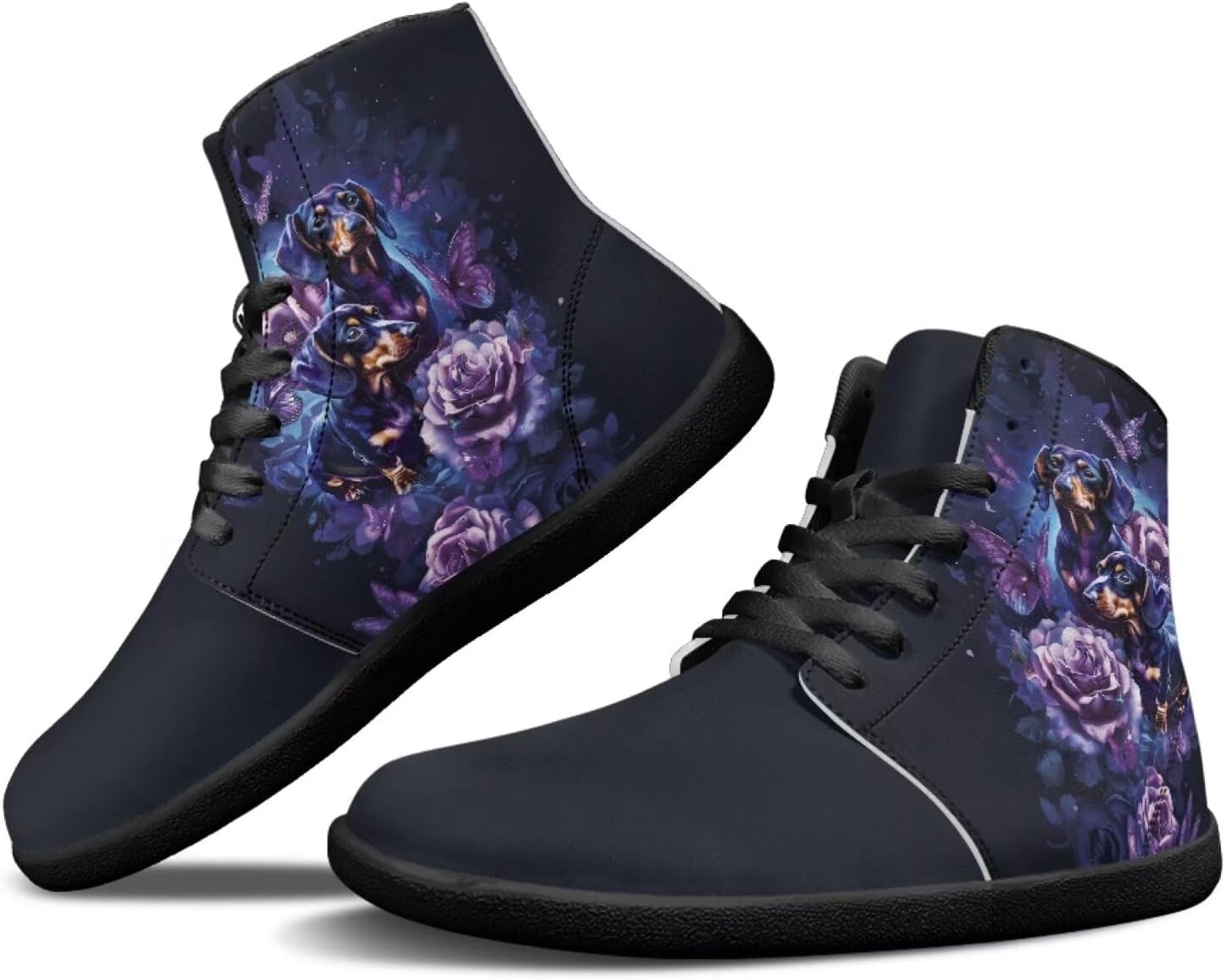 Мужские обувь Binienty Barefoot с широкой пяткой, высокие кеды с ПУ, минималистичные кроссовки с нулевым перепадом для активного отдыха, Dachshund Butterfly Rose
Мужские обувь Binienty Barefoot с широкой пяткой, высокие кеды с ПУ, минималистичные кроссовки с нулевым перепадом для активного отдыха, Dachshund Butterfly Rose