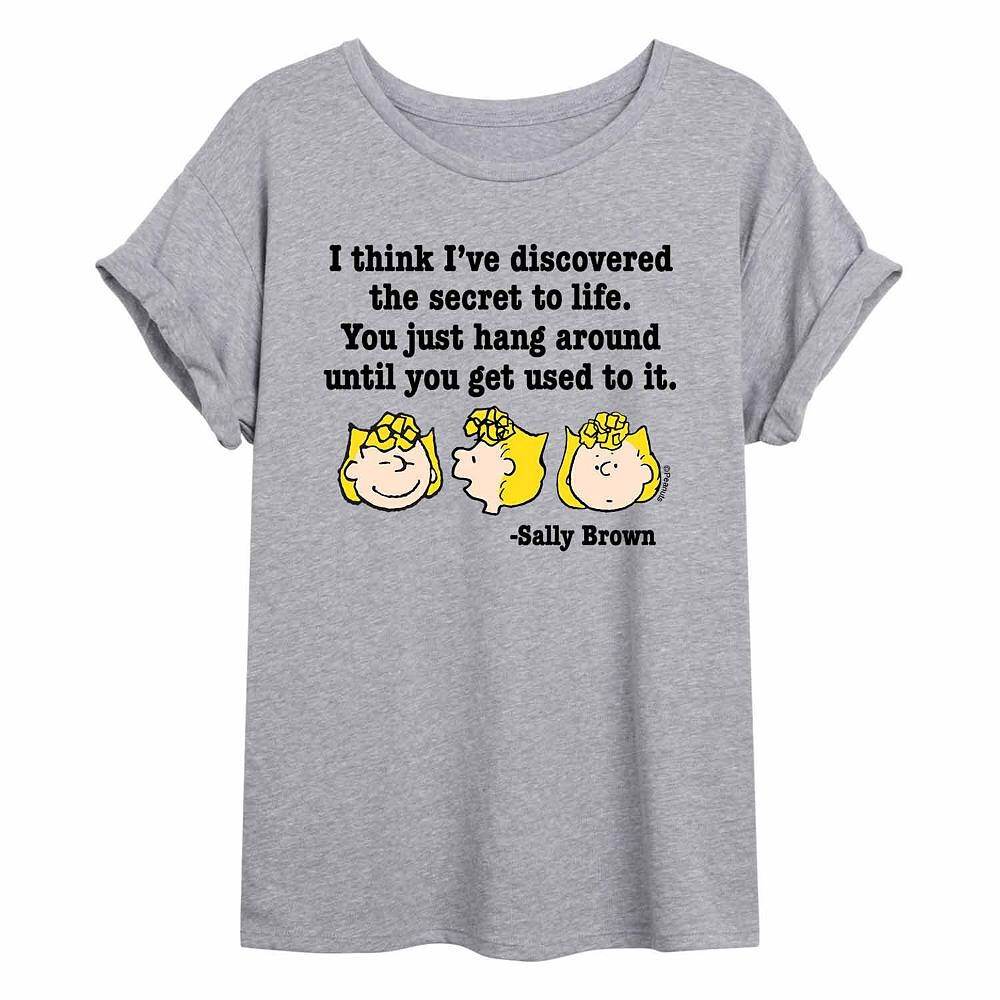 Струящаяся футболка Juniors' Peanuts Sally Brown Secret To Life Licensed Character, серый
Струящаяся футболка Juniors' Peanuts Sally Brown Secret To Life Licensed Character, серый