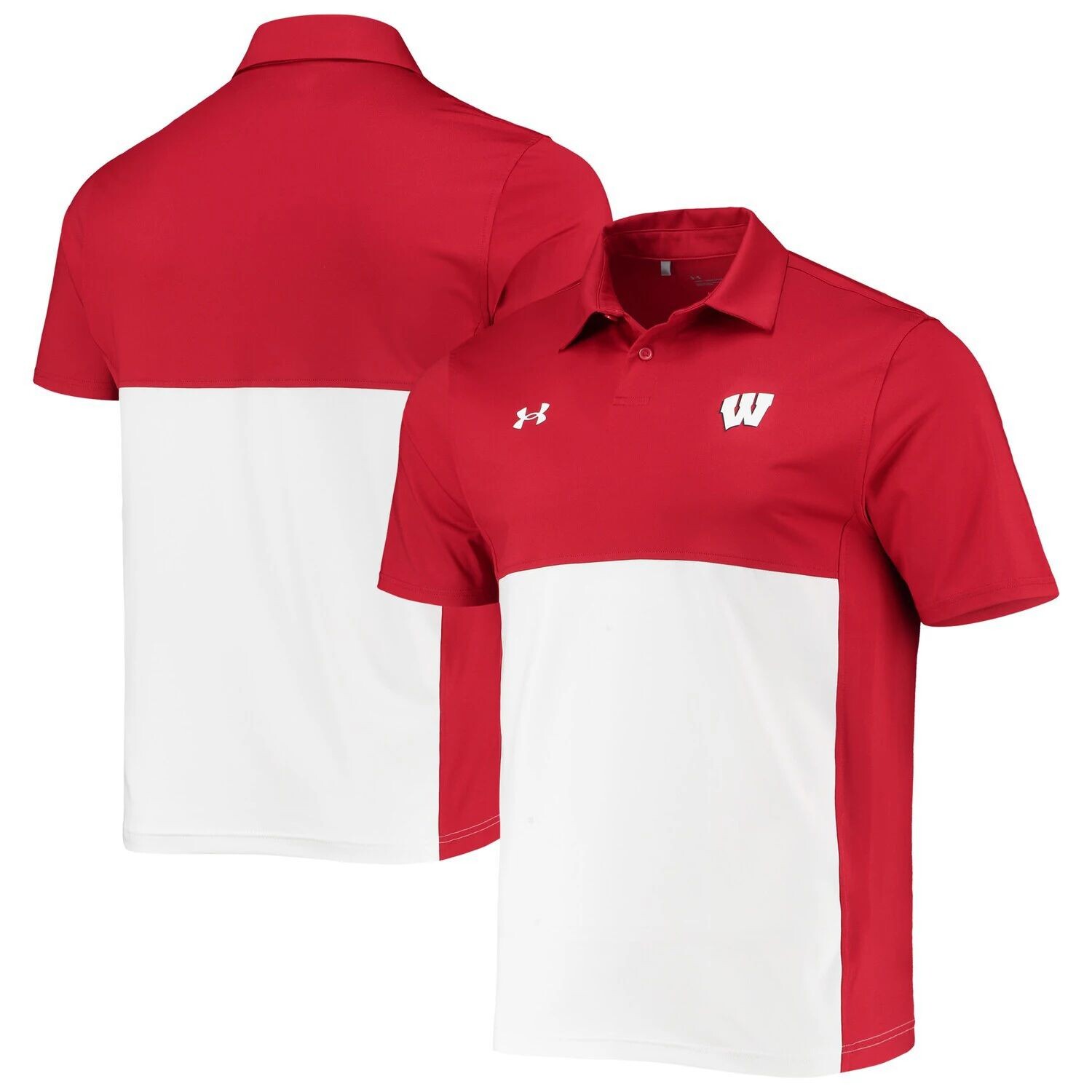 Мужское красно-белое поло Wisconsin Badgers Blocked Coaches Performance Under Armour
Мужское красно-белое поло Wisconsin Badgers Blocked Coaches Performance Under Armour