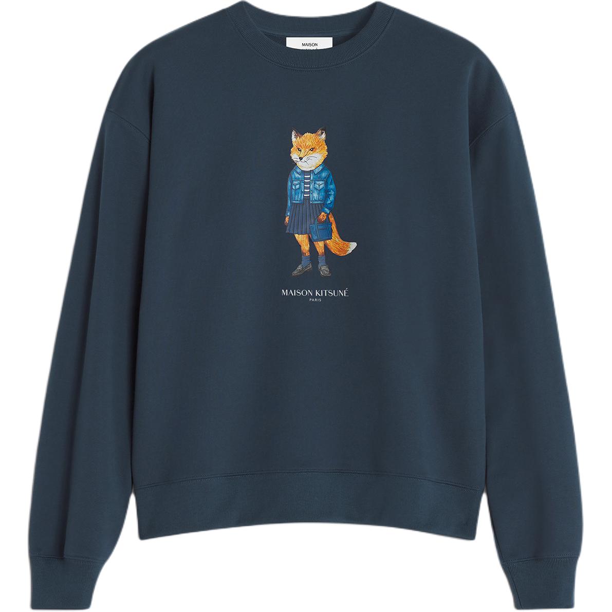Мастерская Kitsuné Свитшот с принтом одетой лисы Maison Kitsune, синий
Мастерская Kitsuné Свитшот с принтом одетой лисы Maison Kitsune, синий