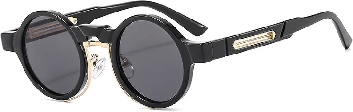 Солнцезащитные очки с защитой от УФ-излучения UV400 | Маленькие круглые, в стиле панк, с градиентным переходом цвета, для занятий спортом на открытом воздухе и вождения DSVIGF, Black Gray
Солнцезащитные очки с защитой от УФ-излучения UV400 | Маленькие круглые, в стиле панк, с градиентным переходом цвета, для занятий спортом на открытом воздухе и вождения DSVIGF, Black Gray