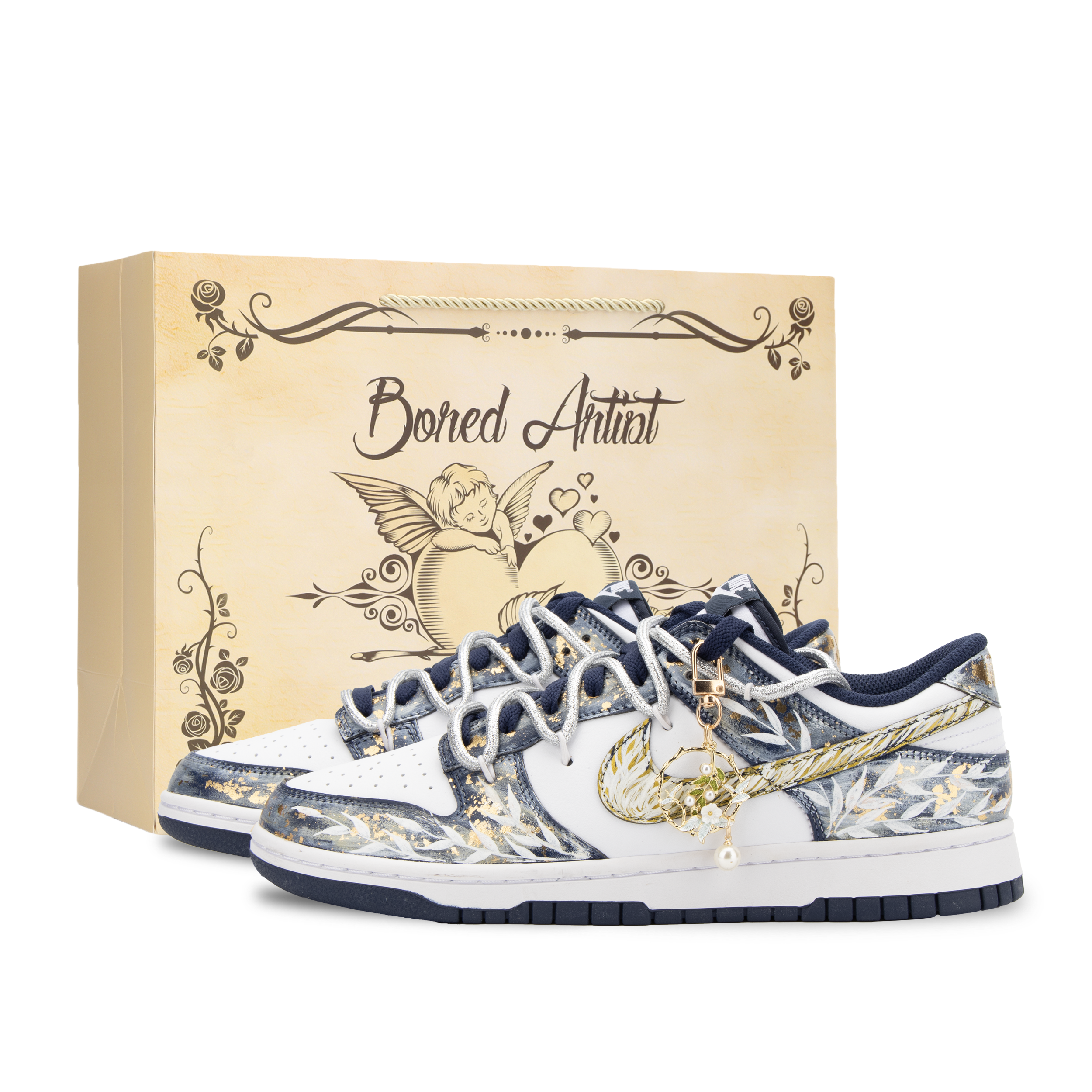 Nike Dunk Jiang Jin Yue, Venus устойчивые к истиранию низкие кроссовки для скейтбординга Unisex белый синий золотой
Nike Dunk Jiang Jin Yue, Venus устойчивые к истиранию низкие кроссовки для скейтбординга Unisex белый синий золотой