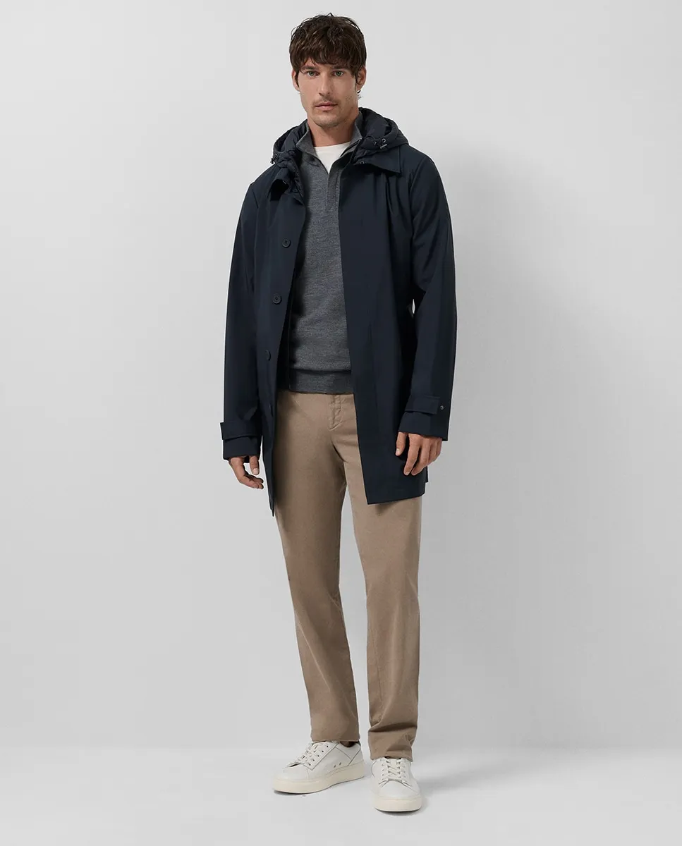 Мужской плащ с отстегивающейся планкой Roberto Verino, темно-синий
Мужской плащ с отстегивающейся планкой Roberto Verino, темно-синий