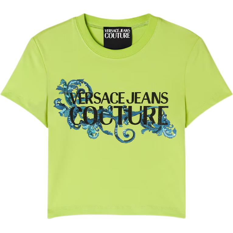 Футболка с принтом логотипа VERSACE JEANS COUTURE, зеленый
Футболка с принтом логотипа VERSACE JEANS COUTURE, зеленый