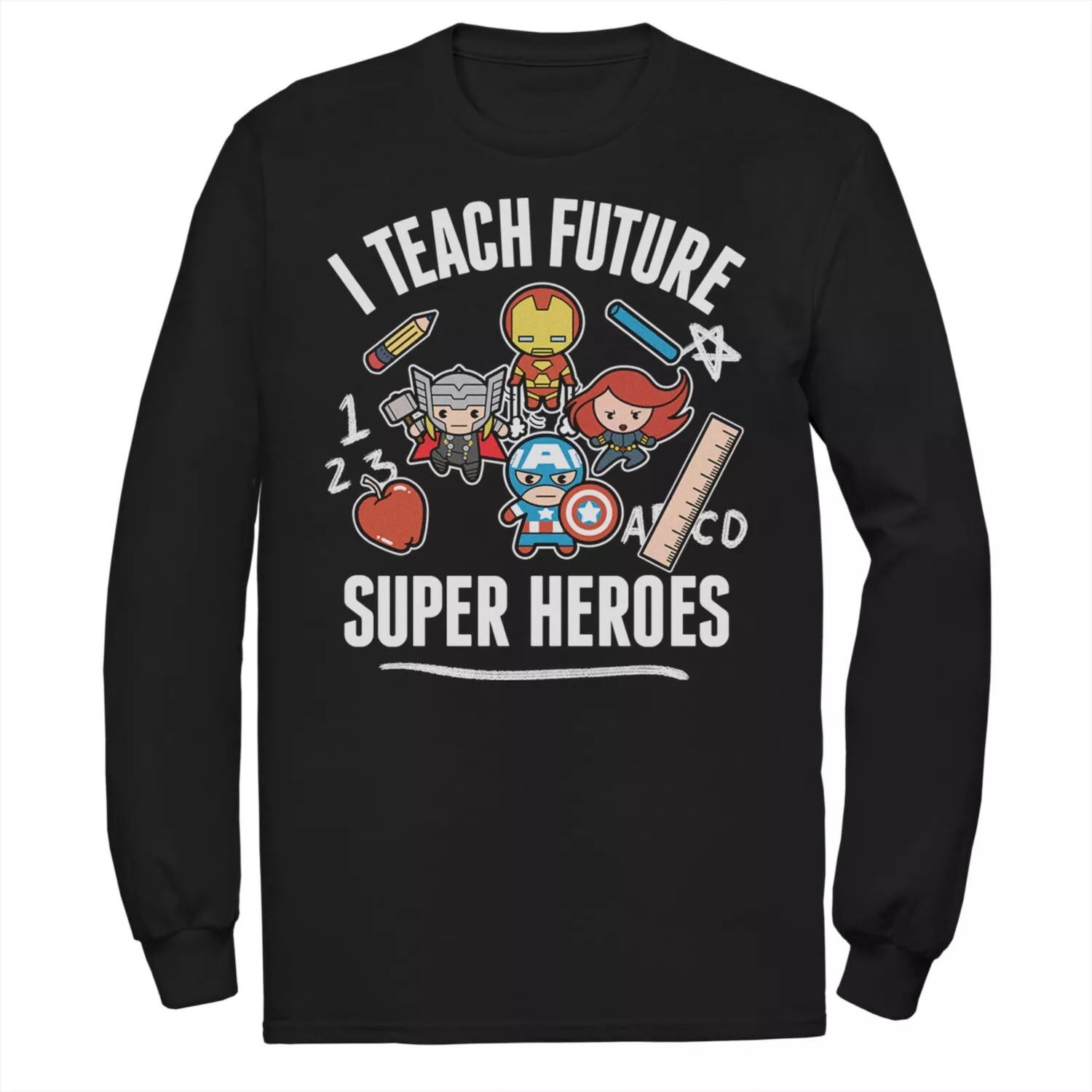 Мужская футболка Marvel Avengers Classic I Teach Super Heroes
Мужская футболка Marvel Avengers Classic I Teach Super Heroes