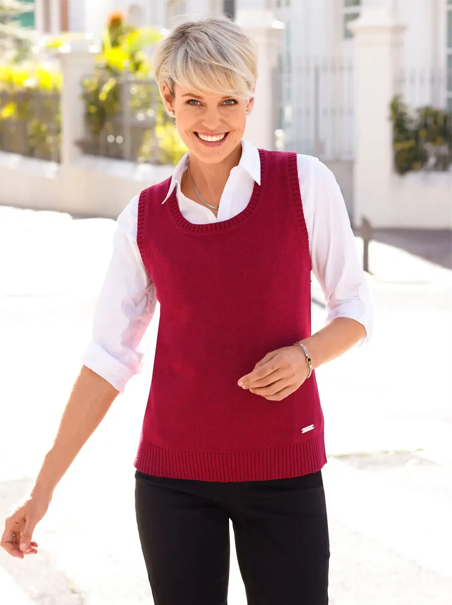Casual Looks свитер-жилет "жилет-свитер", цвет Dunkelrot-Meliert
Casual Looks свитер-жилет "жилет-свитер", цвет Dunkelrot-Meliert